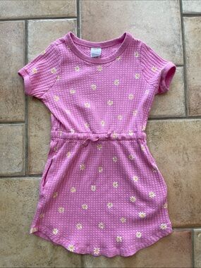 Hanna andersson Girls' Pink Daisy Knit Dress